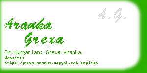 aranka grexa business card